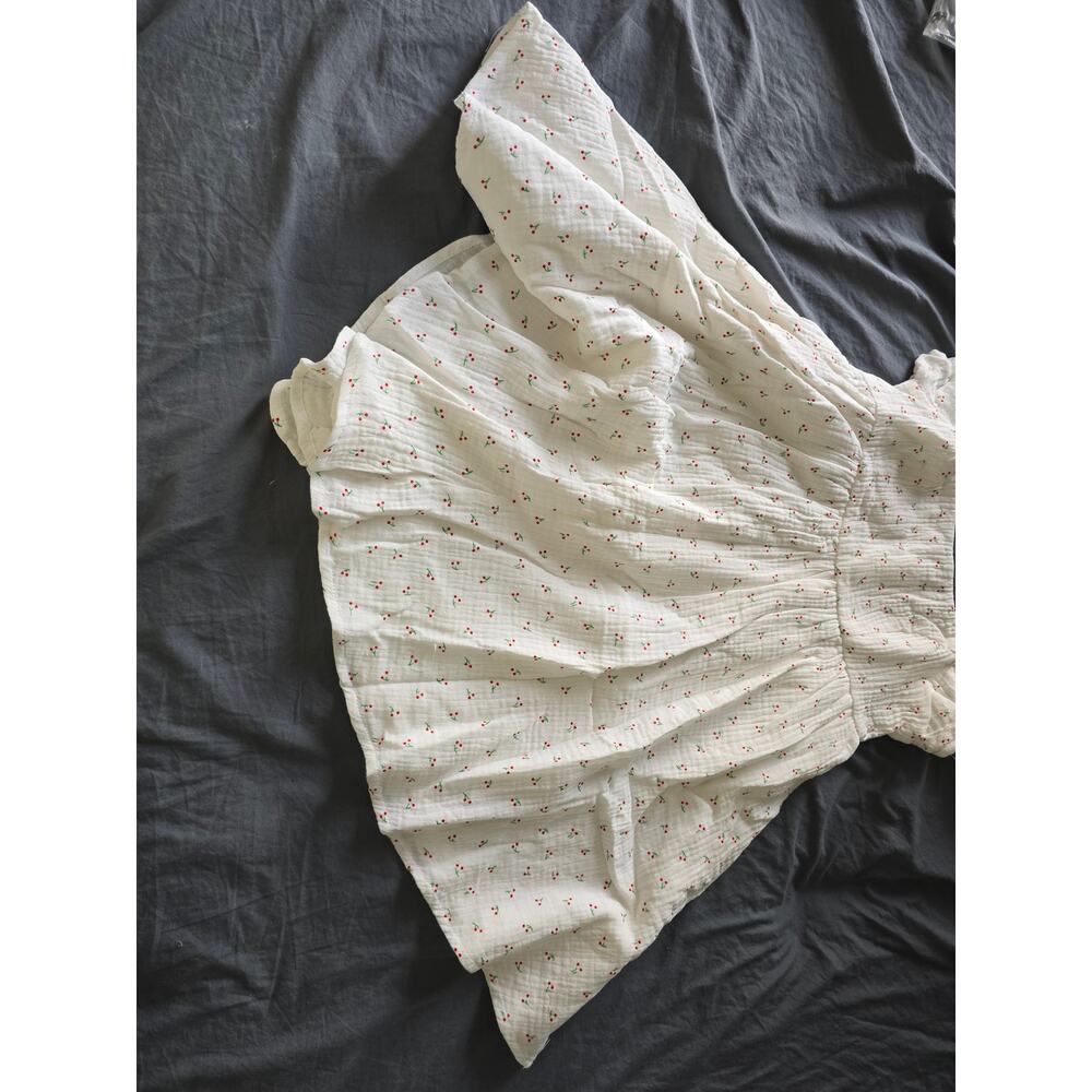 COPY - NWT Princess Polly GREEVES ROMPER WHITE / CHERRY size 0 - Picture 4 of 7